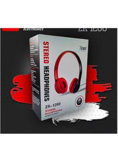 اشتري ZERO ZR-1200 Wireless Headset, White & Black في مصر