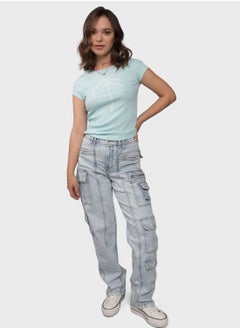 اشتري High Waist Cargo Pants في الامارات