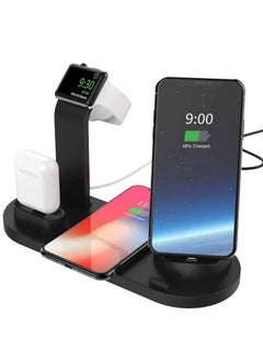 Buy Professional Fast Wireless Charger for Apple iPhone/Android/Smartwatch/Air Pods in UAE