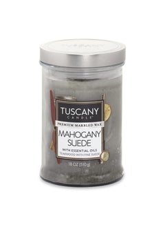 Buy Tuscany Mahogany Suede Jar Candle, Lilac - 18 Oz in UAE