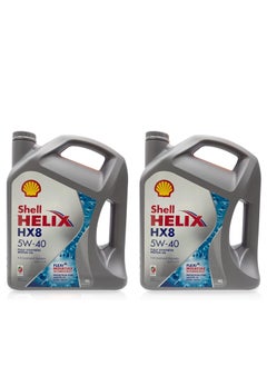 اشتري زيت محرك Helix HX8 5W40 الاصطناعي بالكامل 4 لتر 2 جالون في الامارات