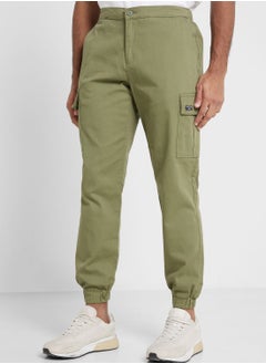 Buy Thomas Scott Men Comfort Slim Fit Easy Wash Cargos in Saudi Arabia