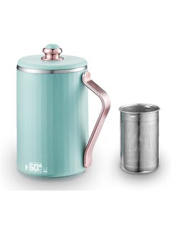 اشتري Portable Electric Kette for Travel 220V 380ML Temperature Control Keep Warm Auto Shut Off Stainless Steel Multifunctional Cup Type Mini Electric Kettle Water Boiler for Tea Coffee Milk في الامارات