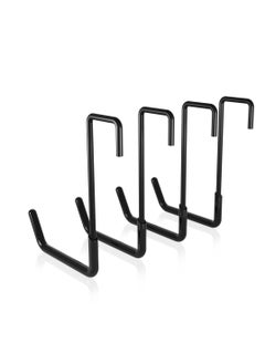 Buy Garage Hanger Hook Set, 4 Pcs Garage Bike Hooks, Heavy Duty Large S Hooks for Hanging, with Non Slip Coating, for Ladder Bike Storage Rafter Hanger Garden Tool Organizer (Black) in UAE