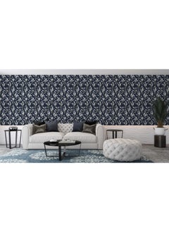 اشتري Parisian Lilies Pattern Fabric Wallpaper Covers An Area ​​Up To 4.2Mx3M With Adhesive And Smoothing Tool في مصر