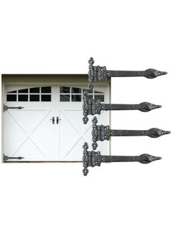 Buy Pack Of 4 Cast Iron Ornamental Inch T Inch Hinges 6 Inch Black Antique Hinge Front Leaf Design Cast Iron Gate Hinges Decorative Hinge Front 701 in UAE