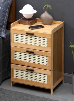 اشتري Modern 3 Drawer  Bedside Storage Table 42 x 31 x 50 cm في الامارات