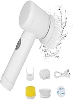 Buy SHOWAY Magic Brush Electric Spin Scrubber, Electric Cleaning Brush with 3 Brush Heads,Bathroom Rechargeable Scrub Brush,Shower Scrubber for Cleaning丨Wall/Bathtub/Toilet/Window/Kitchen/Sink/Dish/Grout in Egypt