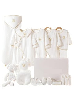 اشتري Newborn Baby Gifts Set Newborn Layette Gift Set Baby Girl Boy Gifts Premium Cotton Baby Clothes Accessories Set Fits Newborn to 3 Months في السعودية