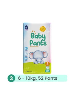 اشتري Baby Diaper Pants Size 3, Medium, 6-10Kg,  52 Counts في الامارات