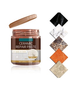 Buy Tile Repair Paste, 100ml Porcelain Repair Kit, Bathtub Repair Paste, Enamel Fiberglass Porcelain Acrylic Repair Cream, Tile Tub Sink and Shower Repair Paste for Scratches Holes Cracks in UAE