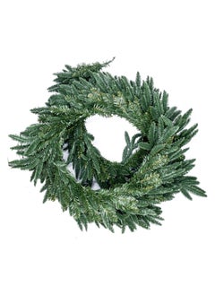 اشتري Gulf Flowers Christmas Wreath with Snow – 50cm Green Holiday Wreath for Festive Home Decor, Indoor & Outdoor Christmas Decoration في الامارات