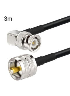 اشتري 3m BNC Male Right Angle To UHF PL259 Male RG58 Coaxial Cable في السعودية