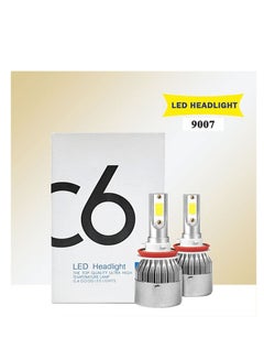 اشتري C6 9007 1 Pair Led Headlight  High Temperature Lamp 120W 3800LM DC 8V-48V في السعودية