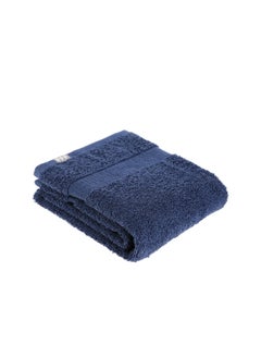 Buy Quick Absorbent High Quality Cotton Hand Towel Navy Blue 50 x 90 cm 7003118 in Saudi Arabia