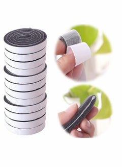 اشتري Seal Tape, Strong Adhesive Soundproof Shockproof Gap Sealing Foam Rubber Weather Stripping Strip Tape for Home Window Door Draught Excluder Air Conditioner (12 Rolls of 1M Long Each) في السعودية