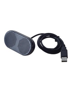 Buy USB Mini PC Speaker, Computer Speaker, Powered Stereo Multimedia Speaker for Notebook Laptop PC (Black) in UAE