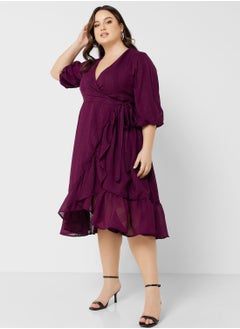 Buy Ruffle Hem Detail Dress in UAE