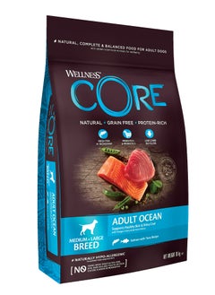 Buy Core Ocean Salmon with Tuna Recipe Medium Large Breed Adult Dog Food 10 kg in UAE