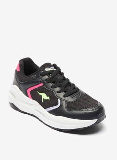 Buy Womens Panelled Lace Up Sports Shoes in Saudi Arabia