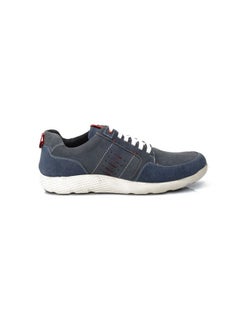 Buy Mens Navy Blue Casual Lace up Lightweight Breathable Casual Soft Sole Shoes in UAE