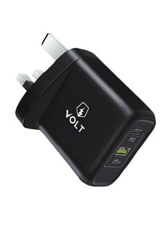 Buy Wall charger with two USB and Type-C ports, with a capacity of 20 watts in Saudi Arabia