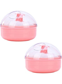 Buy Powder Puff,  2Pcs Large Body Powder Puff and Container Powder Container with Puff for Baby Women Girls for Home and Travel in UAE