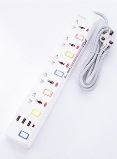 Buy Multi-Purpose Power Strip Extension with USB Sockets in UAE