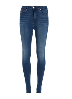 Buy Women's Sylvia High Rise Super Skinny Fit Jeans, Blue in Saudi Arabia