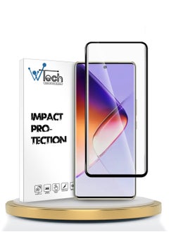 اشتري Infinix Note 40 Pro+ / Note 40 Pro Plus 5G 2024 Premium Edge-Pro Series Full Glue Full Cover Tempered Glass Screen Protector - Clear/Black في الامارات