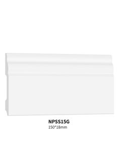 اشتري نعلات من مادة البوليسترين PS Skirting Board - مقاس 12*1.2*240 سم - كرتون في السعودية