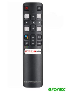 Buy New RC802V Voice Command Smart Remote Compatible for All Android 4K UHD TCL Smart Televisions in Saudi Arabia