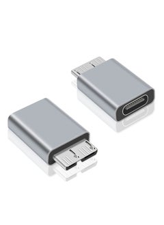 اشتري محول USB C إلى Micro B ، محول كابل من النوع C إلى Micro B ، 2 عبوة من Micro B إلى USB C 3.1 Gen2 محول لكابل محرك الأقراص الثابتة ، محول كابل USB C لمحرك الأقراص الثابتة USB 3.0 خارجي SSD HDD في السعودية