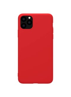 اشتري Rubber-Wrapped Protective Case For Apple iPhone 11 Pro Max - Red في مصر