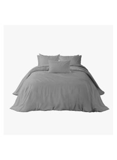Buy The House Babylon collection Bedding set of 4 Pieces  Duvet cover, Fitted sheet , 2 Standard Pillowcases 100 % cotton  -Grey in Egypt