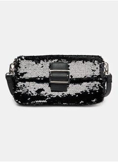 Buy Sequins Pattern Press Button Closure Shoulder Bag in Egypt