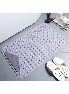 Buy Non Slip Bath Mats for Tub with Suction Cups, Drain Holes Bathtub Mats, Machine Washable, Bathroom Shower Mat, 40 * 70cm (gray) in Saudi Arabia