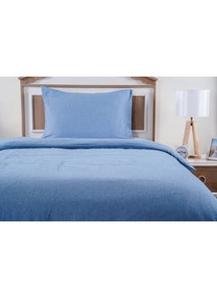 Buy 2-Piece Reagen Duvet Cover Set 160x200Cm Blue in UAE