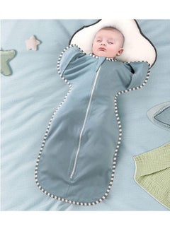 Buy Baby Swaddle Wrap,BABY Sleep Sack,Baby Sleeping Bag With Arms,Newborn Swaddle Blanket Wrap 2 Way Zipper Unisex For 3-9 Months Baby in Saudi Arabia