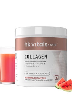 Buy HealthKart HK Vitals Skin Radiance Collagen Powder Marine Collagen Watermelon 200 g Collagen Supplements for Women and Men with Biotin Vitamin C E Sodium Hyaluronate  for Healthy Skin Hair and Nails in UAE