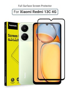 Buy Xiaomi Redmi 13C 4G Screen Protector – Premium Edge to Edge Tempered Glass, High Transparency, Delicate Touch, Anti-Explosion, Smooth Arc Edges, Easy Installation in Saudi Arabia