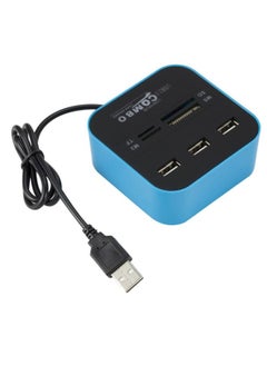 Buy 7 In 1 COMBO USB 2.0 HUB Reader(7-ports) in UAE