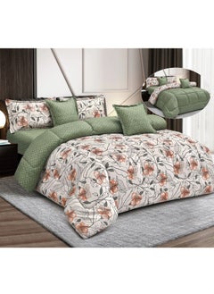 Buy Summer comforter set 6 pieces velvet medium filling excellent quality 230*250 in Saudi Arabia