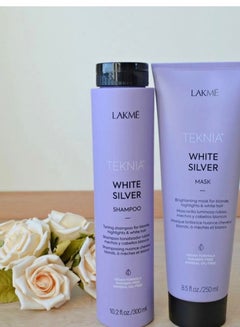 Buy Teknia Silver White Shampoo and Mask for Gray and Oily Color Enhancer 250 ml in Saudi Arabia