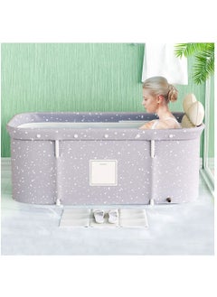 Buy Waterproof Portable Non-Inflatable Folding Spa Bathtub Barrel and Household Large Shower for Adults in Saudi Arabia