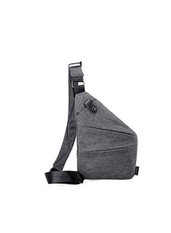Buy Sling Bag Anti Theft Shoulder Crossbody Backpack Lightweight Thin Chest Bag Waterproof Hiking Daypack Left-hand in UAE