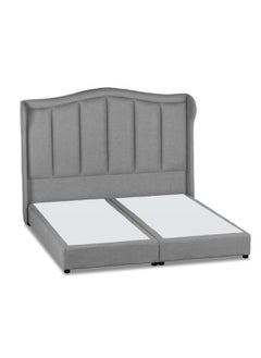 Buy Remo | Velvet Bed Frame 120x200 cm - Light Grey in Saudi Arabia