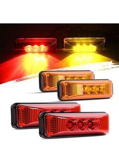 Buy LED Marker Light TL-33 4PCS 3.9 Inch 3 Led Truck Trailer Light Front Rear LED Side Marker Lights Clearance Indicator Lamp Waterproof Sealed Surface Mounted LED Marker Light in Saudi Arabia