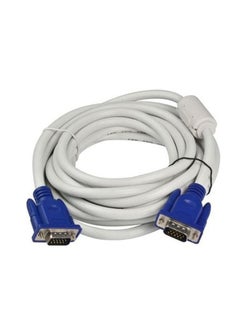 Buy VGA Male to Male Cable, Compatible With Projector / Monitor / Personal Computer, 10 Meter Length in UAE