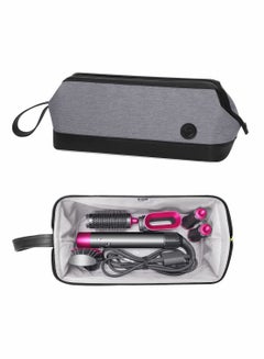 اشتري Waterproof Travel Case Portable Storage Bag for Dyson Hair Dryer, Portable Travel Organizer for Hair Straightener and Attachments, Anti-scratch Dustproof Protection Organizer Travel Gift Case (Grey) في السعودية